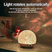 cheap Projector Lights-Water Ripple Projector Night Light Crystal Lamp Decoration Home Houses Bedroom Aesthetic Atmosphere Holiday Gift Sunset Lights