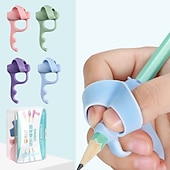 abordables suministros de pintura, dibujo y arte-4 Uds. De empuñaduras de lápiz para niños, útiles escolares de escritura a mano, dibujo de pintura &amp; artículos de arte