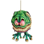 economico Ornamenti e pendenti per auto-Ciondolo per auto a forma di mostro a grande bocca 2PCS modello di bambola piatta in acrilico statua di topo pazzo Rat Fink alla guida accessori per auto Halloween decorazioni per casa