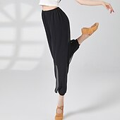 levne Taneční trénink-Sportovní oděvy Kalhoty Čistá Barva Barevně dělené Dámské Výkon Trénink Vysoký Polyester