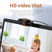 cheap Indoor IP Network Cameras-Full 1080P Autofocus HD Webcam Web USB Camera Microphone for PC Desktop Laptop