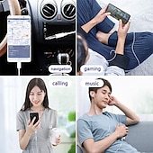 levne Kabely pro mobilní telefony-konektor usb c na 3,5 mm samičí jack náhlavní souprava adaptér pro sluchátka sluchátka mikrofon drátový aux kabel samec typ c na 3,5 mm audio převodník