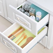 economico Stoccaggio cucina-4 pezzi tappetini per frigorifero lavabili, tappetini per frigorifero fodera impermeabile antiolio, fodere per frigoriferi per ripiani, cuscinetti di copertura per congelatore ripiano in vetro armadio