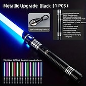 cheap Light Up Toys-Upgraded Version Gravity Sensing LED Light Up Toys 15-color Metal Rechargeable Toy Party Glow Toys for Halloweenfor Gift for Boy&amp;Girls
