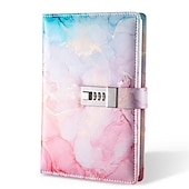 Χαμηλού Κόστους Notebooks &amp; Planners-Α5 180 Σελίδες Ρετρό Βιβλίο Κωδικού Πρόσβασης με Κλειδαριά Δημιουργικό Χειροποίητο Ημερολόγιο Πάχος Χαρτιού Σημειωματάριο Φοιτητή Δώρο Επιστροφής στο Σχολείο Σημειωματάριο Γραφικής Ύλης