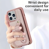 Χαμηλού Κόστους iPhone Θήκες-τηλέφωνο tok Για iPhone 16 iPhone 15 Pro Max Plus iPhone 14 13 12 11 Pro Max Mini X XR XS Max 8 7 Plus Πίσω Κάλυμμα Θήκη κάρτας πορτοφολιού με βάση στήριξης με τον Lanyard με λουράκι καρπού