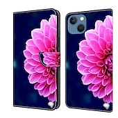 お買い得  iPhone用ケース-電話 ケース 用途 iPhone 16 iPhone15 iPhone 14 13 12 11 Pro Max Plus Mini ウォレットカードケース フリップカバー スタンド付き 磁石バックル カード挿入口 バタフライ フラワー 花 TPU PUレザー