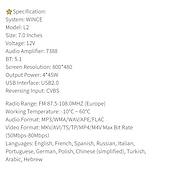 economico Lettori multimediali per auto-autoradio doppio din autoradio 7&#039;&#039; touch screen carplay &amp; per lettore multimediale per auto Android auto con ricevitore radio bt fmtelecamera per la retromarcia