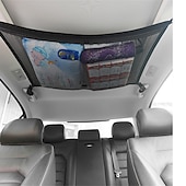 economico Organizer e portaoggetti per auto-rete portaoggetti da soffitto per auto borsa da tetto per auto rete da carico interna borsa in rete traspirante
