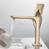 abordables Robinets de lavabo-robinet de lavabo de salle de bain - robinets de bain monotrou classiques électroplaqués
