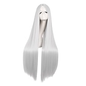 levne Párty paruky-40/100cm měkká rovná dlouhá cosplay paruka Halloween cosplay párty paruky