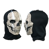 abordables Masque d&#039;Halloween &amp; Accessoires-halloween call of duty war zone 2, call of duty mw2, nouveau jeu squelette fantôme masque couvre-chef cosplay halloween décoration