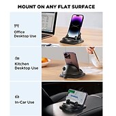 ieftine Suport Auto-Suport pentru telefon auto ajustabil design solid și detașabil compatibilitate universală pentru toate telefoanele mobile închidere automată sigură pentru montare și recuperare ușoară accesoriu