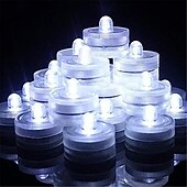 levne Podvodní světla-12ks vodotěsná ponorná mini led světla čajová svíčková podvodní led lampa na svíčku pro akvarijní dekorace do vázy na svatební párty