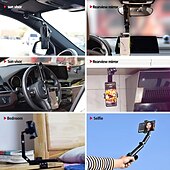 cheap Car Holder-Car Sun visor mobile phone bracket Rotatable Adjustable Multifunction Phone Holder for Car Compatible with All Mobile Phone Phone Accessory