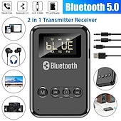 economico Casse-9 in 1 bluetooth 5.0 trasmettitore audio ricevitore musica stereo adattatore wireless 3.5mm aux jack trasmettitore fm per auto tv mp3 pc