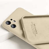 levne Pouzdra pro iPhone-telefon Carcasă Pro iPhone 15 Pro Max Plus iPhone 14 13 12 11 Pro Max Plus X XR XS Zadní kryt Pouzdro z tekutého silikonu Nárazuvzdorné Pevná barva Silikonový gel Silikon