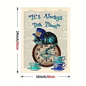 olcso Nyomott szavak és idézetek-halloween fali művészet vászon alice csodaország nyomatok és poszterek absztrakt portré képek dekoratív szövetfestés nappaliba képek keret nélkül