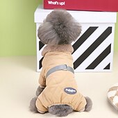 baratos Casacos-Cachorros Gatos Casacos Jaqueta Moda Estilo bonito Inverno Respirável Macio Lavável Confortável Ao ar livre Casual / Diário Roupas para cães for Bichon Frise Pomerânia Animais de Pequeno Porte