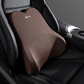 お買い得  車用シートカバー-車のランバーサポート ヘッドレスト ネックピローサポート ユニバーサルソフトネックピロー クッション 車の低反発腰枕 バックサポート