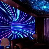זול שטיחי קיר של Blacklight-blacklight שטיח uv תגובתי זוהר בחושך מסיבת ניאון תלת מימד מערבולת פסיכדלי טריפי ערפילי תלוי שטיח קיר אמנות קיר ציור קיר לחדר שינה בסלון