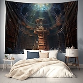 billige Planet Tapestry-fantasi planetarium hengende billedvev veggkunst stor billedvev veggmaleri dekor fotografi bakteppe teppe gardin hjem soverom stue dekorasjon