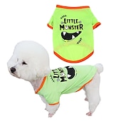 billige Kjølevest og skjorte-Hunder Katter Trøye / T-skjorte Mote søt stil Vinter Pustende Myk Vaskbar Bekvem utendørs Fritid / hverdag Hundeklær for Bichon Frisé Pommeran ungt kjæledyr Sommerfugl Small