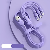 halpa Matkapuhelinkaapelit-USB C -kaapeli USB A - USB C 5 A Latauskaapeli 3 in 1 Käyttötarkoitus iPhone Matkapuhelinväline