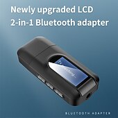Недорогие Аудио и видео аксессуары-usb bluetooth 5,0 аудио передатчик приемник ЖК-дисплей 3,5 мм aux rca стерео беспроводной адаптер ключ для ПК ТВ автомобильные наушники