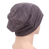 levne Čepice s čepicí-Unisex Čepice Beanie Černá Kávová Bavlna Cestování Plážový styl Venkovní Dovolená Bez vzoru