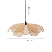 preiswerte Insellichter-Traditionelle Bambus-Pendelleuchte, kreative handgefertigte Pendelleuchte, 60 cm, Retro-Bambus-Pendelleuchte, gewebte Hängelampe, Korblampenschirm, Hängeleuchte für Esstisch, Restaurant, 110–240 V