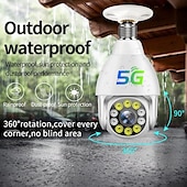 cheap Indoor IP Network Cameras-Wireless Bulb Lamp Camera Wifi IP Camera IR Night Vision Home Security Camera  Auto Tracking Video Surveillance Camera PTZ  P2P Monitor Camera