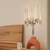 abordables Apliques de pared de cristal-luces de pared de interior de cristal k9 7 cabezas de oro led aplique de pared de estilo nórdico sala de estar tiendas cafés acero blanco cálido luz de pared blanco cálido 110-240v