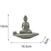 levne Sochy-socha buddhy - ideální pro zenovou zahradu, rybí akvárium, jógu, bonsaje a další - duchovní dekorace feng shui a ozdoby čajovníku pro štěstí