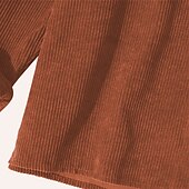 economico Camicie da uomo-camicia da uomo overshirt camicia di velluto a coste camicia giacca tinta unita couverture nero marrone manica lunga street daily button-down top moda casual confortevole