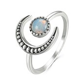 abordables Anillos-1 anillo de apertura ajustable para mujer de aleación retro moon daily.