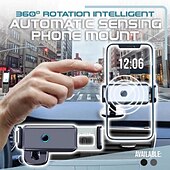 billiga Hållare till bilen-bil smart elektrisk låsning mobiltelefon stödhållare foriphone forxiaomi luftventil klämma stativ automatisk induktionsfäste