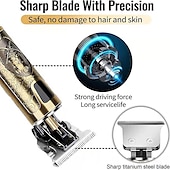 cheap Shaving &amp; Hair Removal-USB Rechargeable Hair Clippers and Beard Trimmer for Men - Precise T-Blade Trimmer with LCD Screen - Grooming Kit for Men