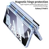 tanie Etui do telefonów Samsung-telefon Kılıf Na Samsung Galaxy Z Fold 5 Z Fold 4 Osłona tylna Pojemnik na ołówki Magnetyczne Ochrona całego ciała PC