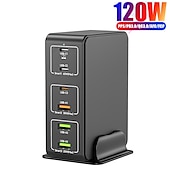abordables Periféricos de ordenador-Cargador multiusb de 300w, estación de carga rápida USB de 60 puertos, cargador portátil universal para iphone 15, samsung, xiaomi, ipad, tablet