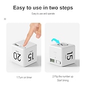 economico Elettrodomestici da cucina-cottura conto alla rovescia promemoria tempo autodisciplina timer cubo elettronico display digitale portatile multifunzionale per la vita quotidiana