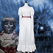 levne Klasický horor-annabelle šaty cosplay kostým maškarní dětský dospělý dámský dívčí cosplay halloween party / večer maškarní halloween karneval maškarní jednoduché halloweenské kostýmy s parukou