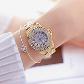 baratos Relógios Quartz-Irmã abelha Feminino Relógios de Quartzo Diamante Cronógrafo Moda Relógio de Pulso IMPERMEÁVEL Decoração Correia de Aço Inoxidável Assista