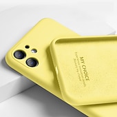 levne Pouzdra pro iPhone-telefon Carcasă Pro iPhone 15 Pro Max Plus iPhone 14 13 12 11 Pro Max Plus X XR XS Zadní kryt Pouzdro z tekutého silikonu Nárazuvzdorné Pevná barva Silikonový gel Silikon