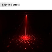 cheap Projector Lamp&amp;Laser Projector-New USB LED Stage Light Laser Projector Disco Lamp with Voice Control Sound Party Lights for Home DJ Laser Show Party Lamp