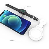 economico elettrodomestici-Stazione di ricarica 3 in 1 per caricabatterie wireless da viaggio Apple per caricabatterie MagSafe compatibile con un&#039;ampia gamma di dispositivi per Apple Watch/iWatch/Airpods/per iPhone 14 13 12