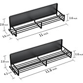 abordables Almacenamiento para la cocina-1 paquete de organizador magnético para especias, estante magnético para especias para refrigerador, estante magnético para guardar especias, frascos, botellas, metal y negro