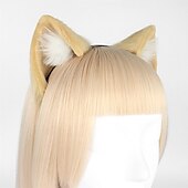 levne Doplňky pro úpravu vlasů-čelenka zvířecí ucho cosplay roztomilá simulace kočičí ucho živé vysílání vlasové doplňky styling kočičích uší (napařený chléb ve tvaru kočičího ucha) čelenka