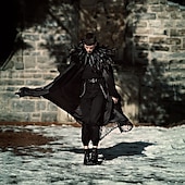 levne Příslušenství a další-Punk a gotika Viktoria Tarzı Přehozy přes ramena Peří pláštěnka Čerodějnice Zlý Dámské Fantazie Valpuržina noc předvečer Všech svatých Karneval Výkon Párty Dospělé Šátek Celý rok