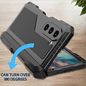 Χαμηλού Κόστους Samsung Θήκη-Θήκη τηλεφώνου για Samsung Galaxy Z Fold 5 Έντονης Χρήσης Στηρίγματα Αντι-πτώσης Πανοπλία Μέταλλο Σιλικόνη